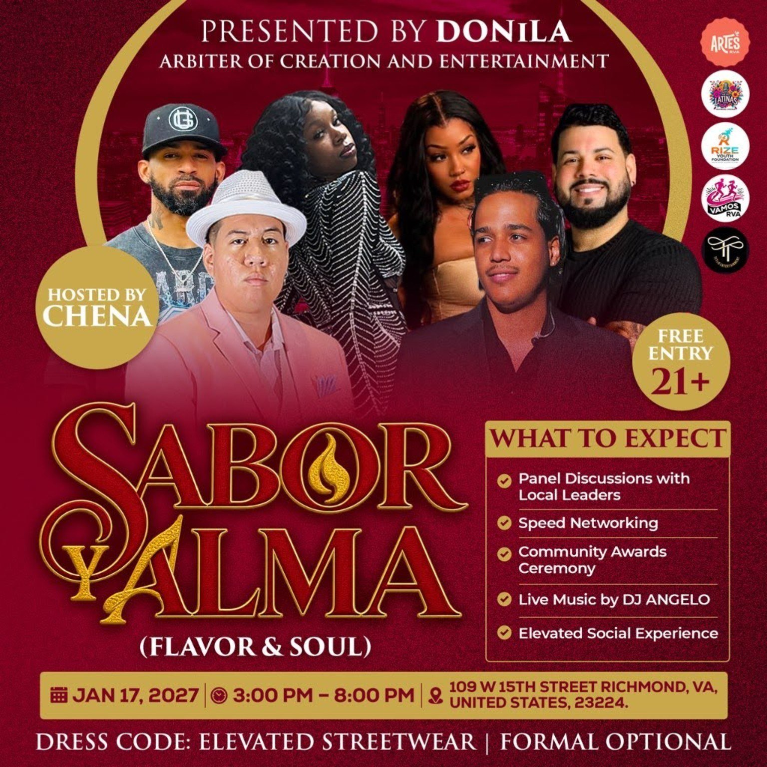 Sabor y Alma event flyer