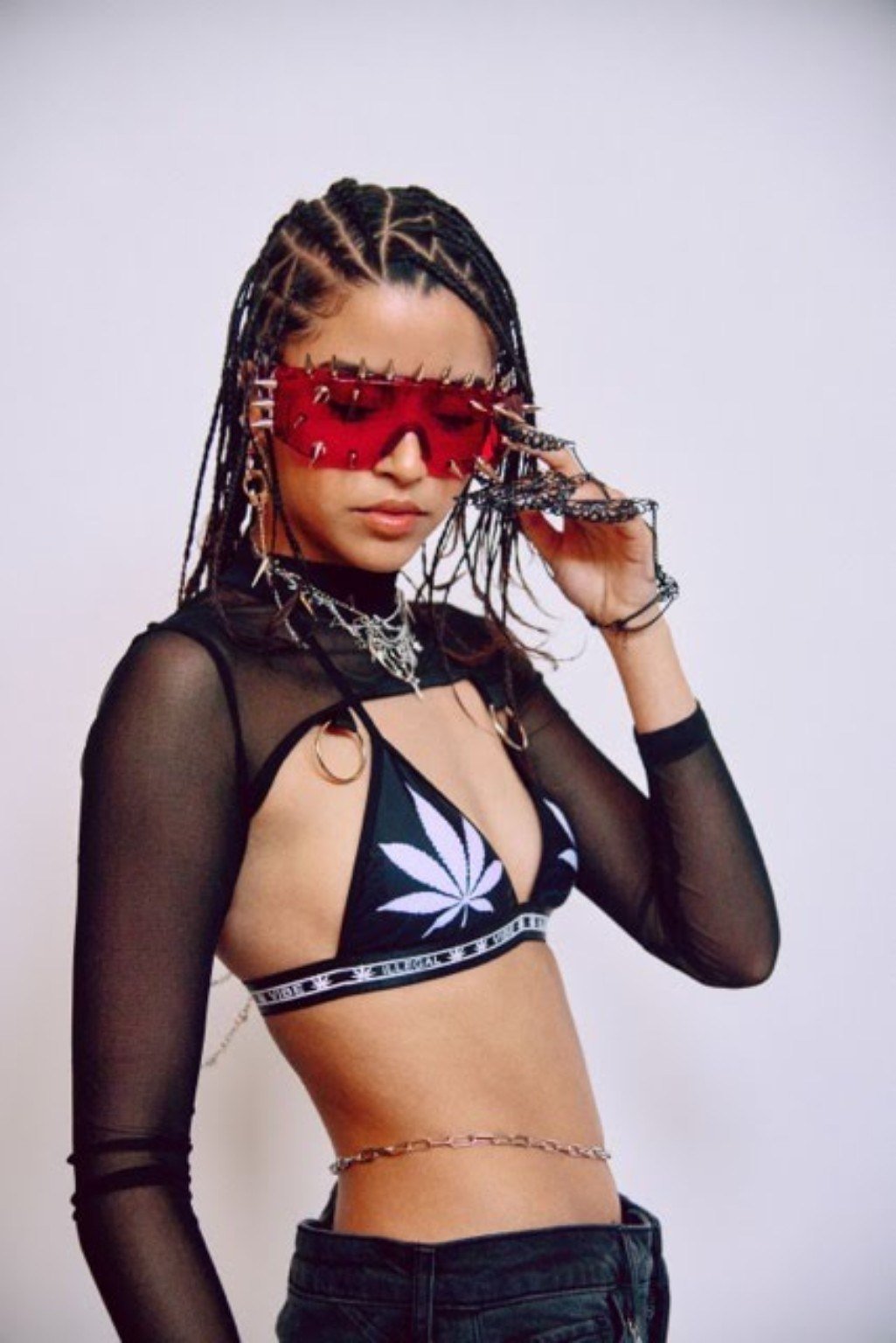 QUILA futuristic fashion model
